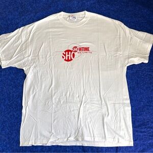 Vintage 90s Y2K Hanes Beefy Men’s XL “Showtime No Limits” T-Shirt Cotton NEW NOS